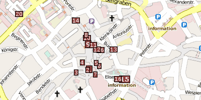 Stadtplan Couven-Museum Aachen