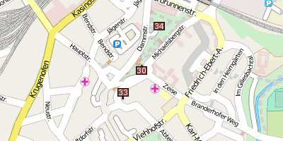 Stadtplan St. Michael Aachen-Burtscheid