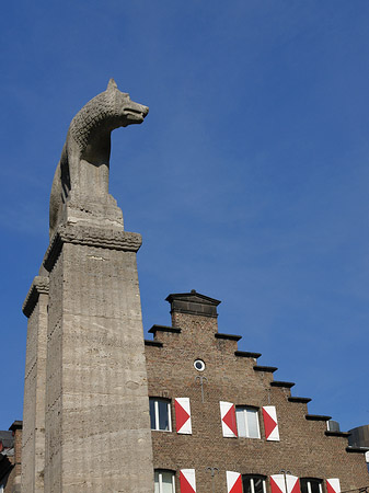 Foto Wolfsstatue und Stadtmuseum