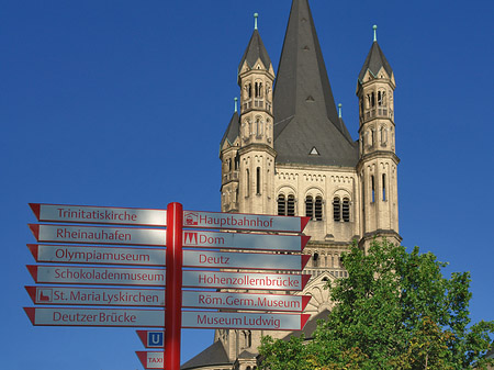 Schild vor Groß St.Martin Foto 