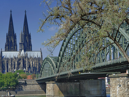 Hohenzollernbrücke am Kölner Dom