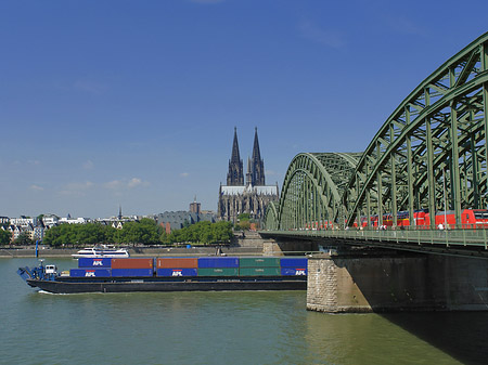 Fotos Schiff unter der Hohenzollernbrücke | Köln