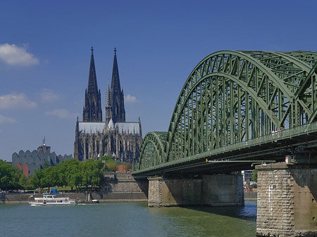 Fotos Schiff unter der Hohenzollernbrücke