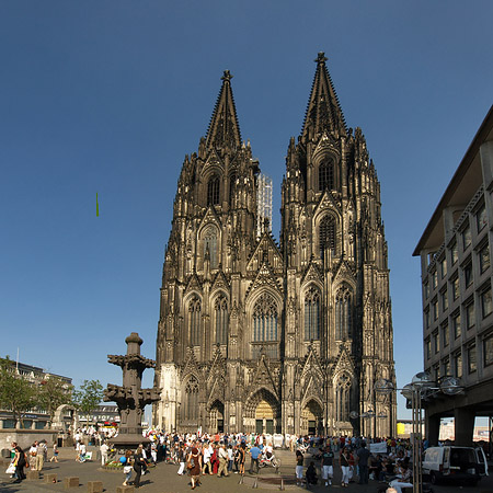 Fotos Kreuzblume vor Kölner Dom