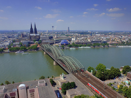 Fotos Hohenzollernbrücke und Kölner Dom