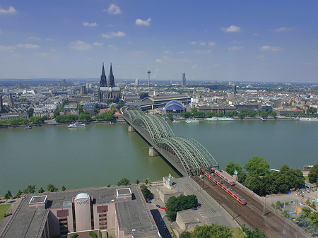 Fotos Hohenzollernbrücke und Kölner Dom